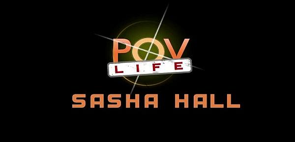  POVLife Smalltits brunette teen Sasha Hall POV blowjob handjob sex